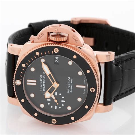 panerai luminor submersible rose gold|panerai submersible watches.